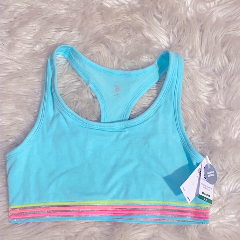 Justice Razor back sports bra
